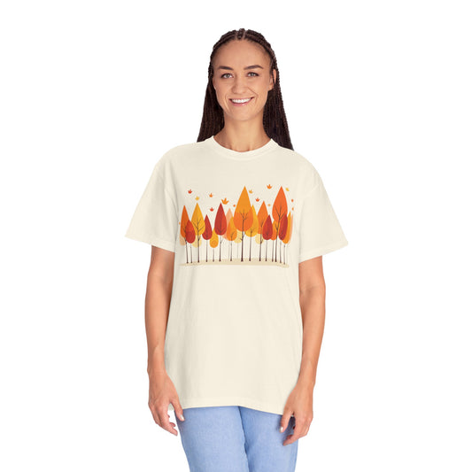 Autumn Leaves Unisex Garment-Dyed T-Shirt