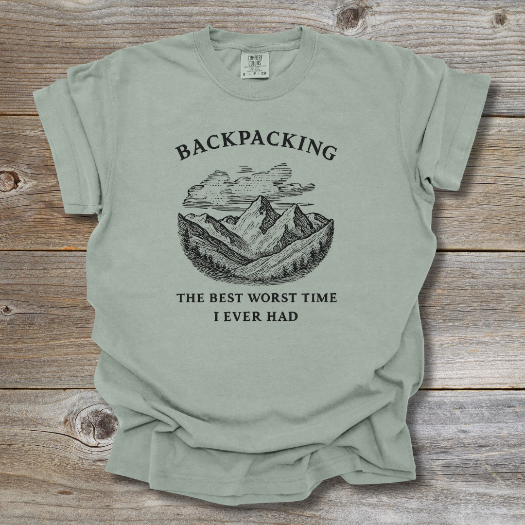 mountains forest backpacking