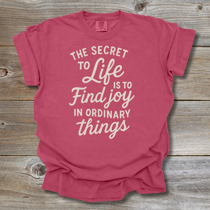 The Secret is Joy T-Shirt