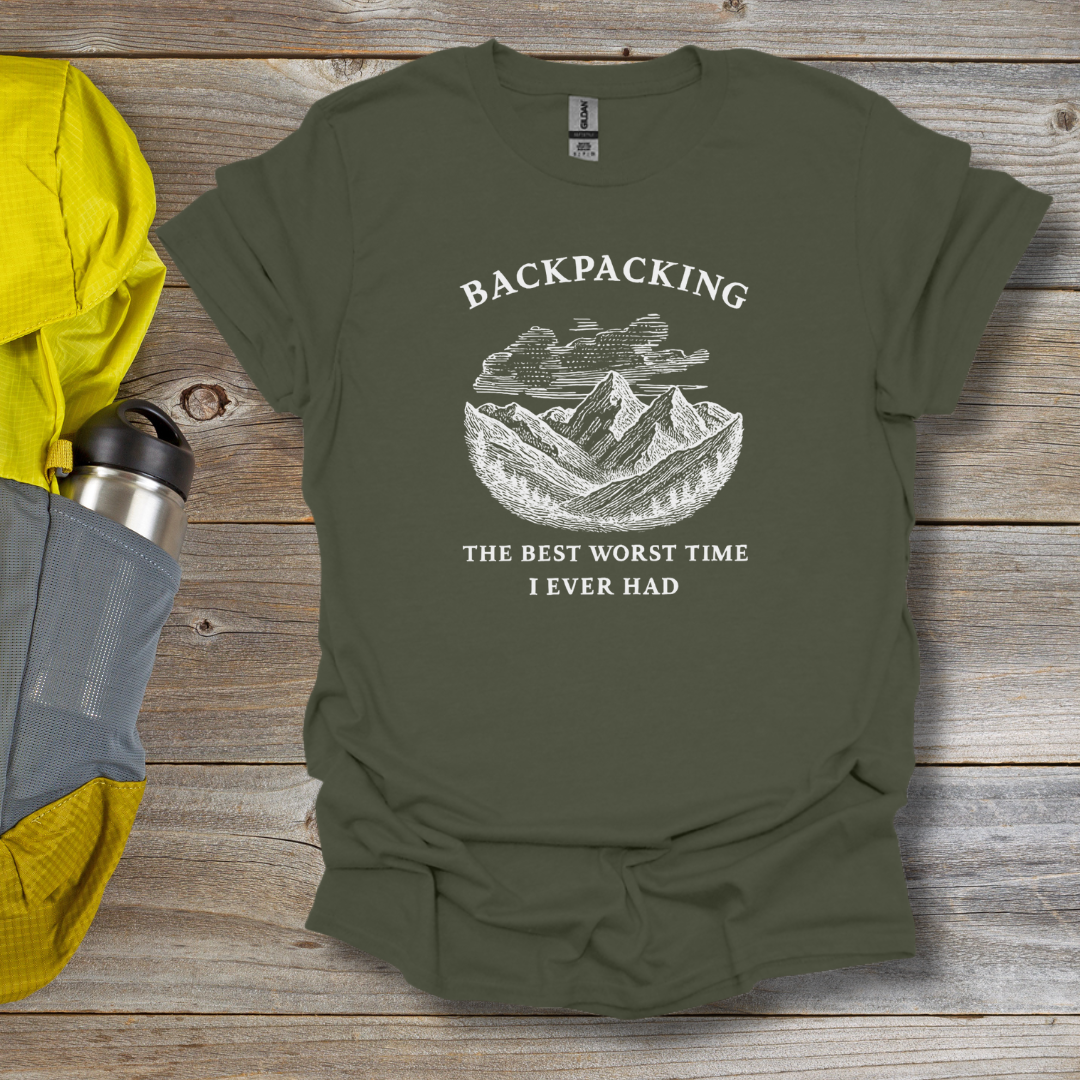 Backpacking Best Worst Time T-Shirt