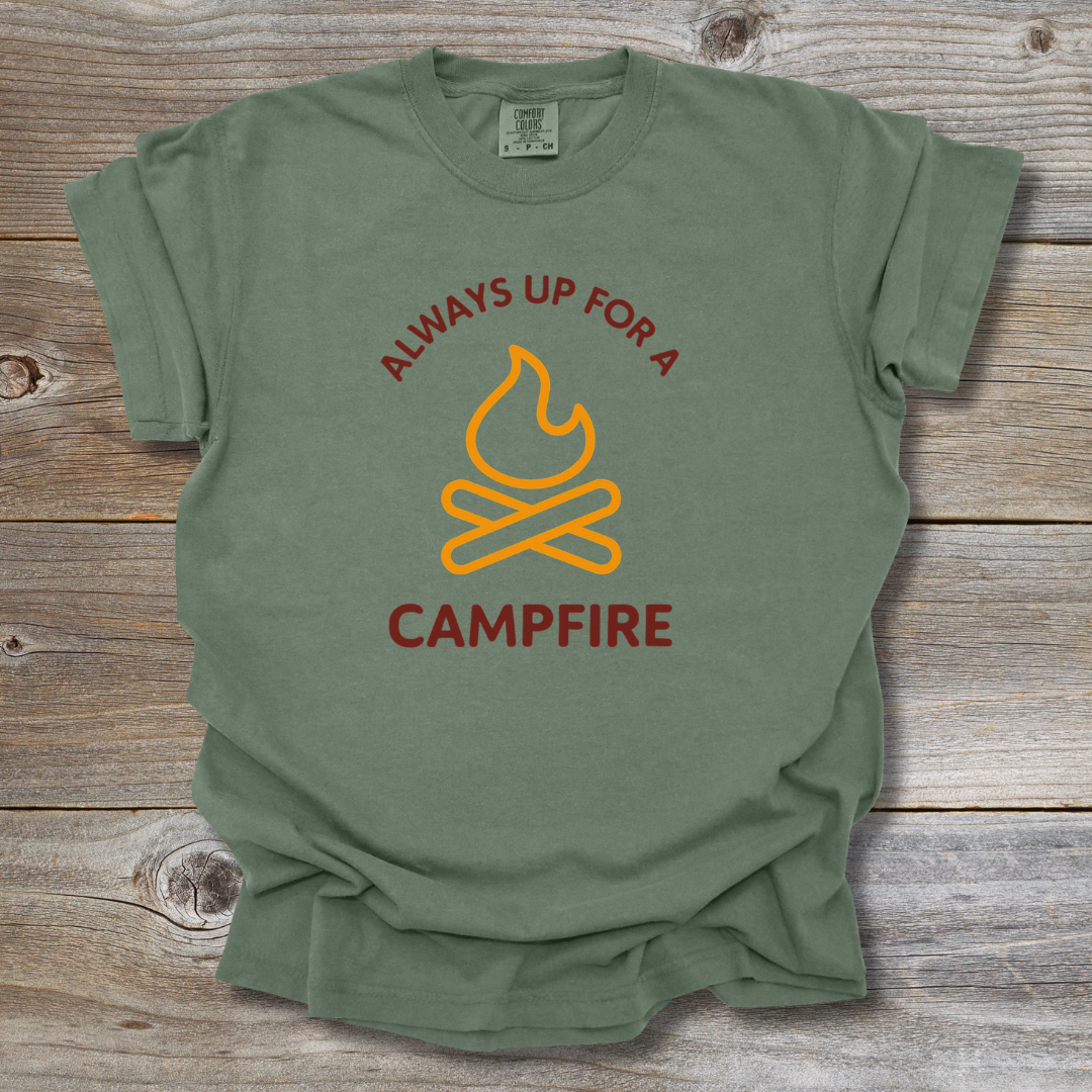 campfire camping shirt