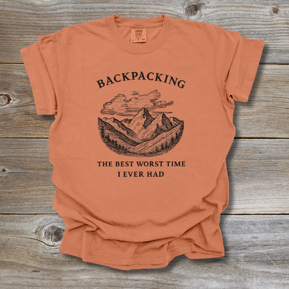 funny backpacking shirt