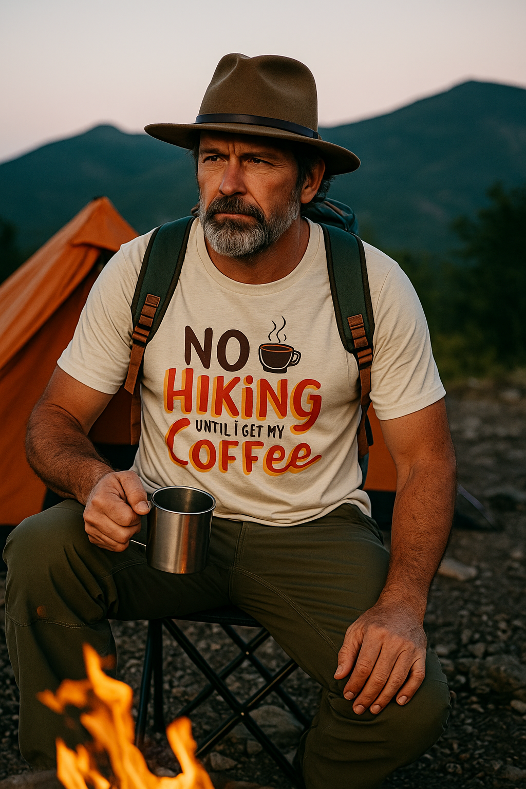 No Hiking Before Coffee T-Shirt